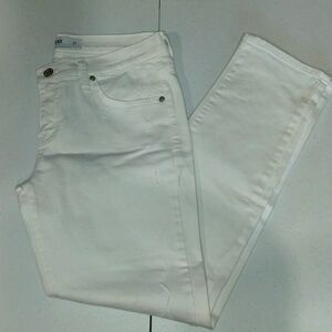 Just Black white cropped jeans sz 27 NWOT